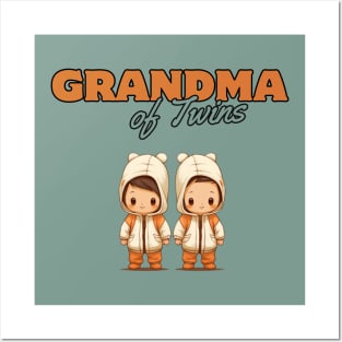 Grandma Of Twins, grandmother's day Posters and Art